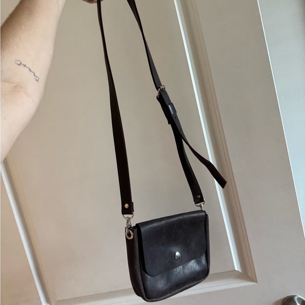 Brown Leather Crossbody Bag - Picture 3 of 3